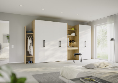 miio Modular Wardrobe in Platinum White